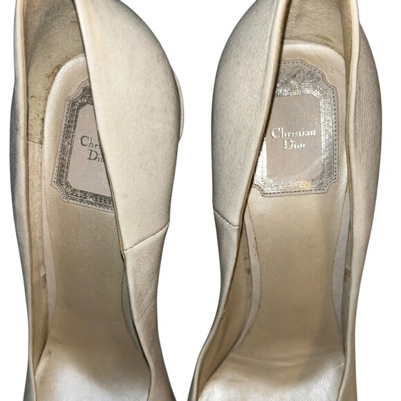 Christian Dior Paris France Runway Catwalk Model Sample bone white silve… - Picture 2 of 7